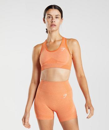 Gymshark Vital Seamless 2.0 Ženske Sportski Grudnjak Boje Marelice Narančaste | HR 3303ILH